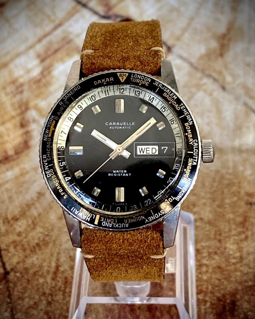 CARAVELLE WORLD TIMER AUTOMÁTICO, AÑOS 60 - TEMPPUS: