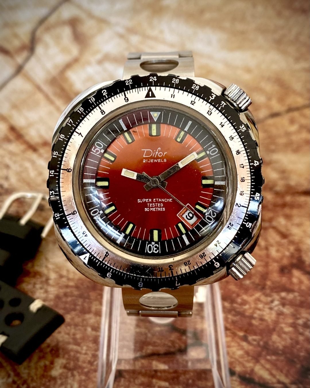 DIFOR GMT DIVER 21 RUBÍES, VINTAGE AÑO 1970 - TEMPPUS: