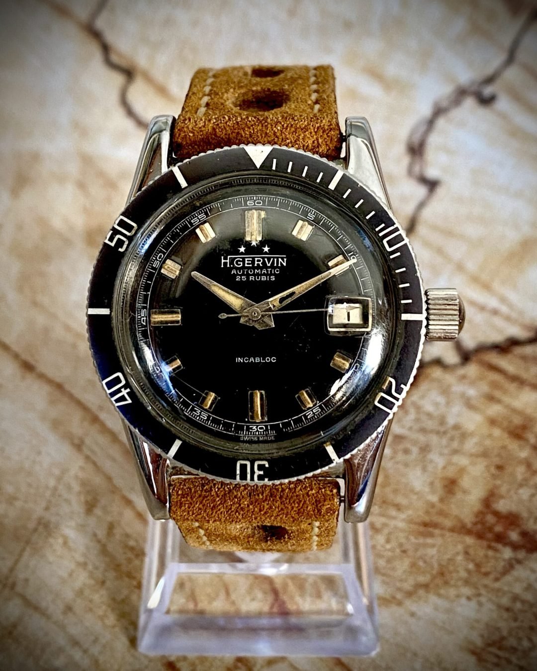 H.GERVIN, DIVER AUTOMÁTICO, VINTAGE AÑOS 60 - TEMPPUS: