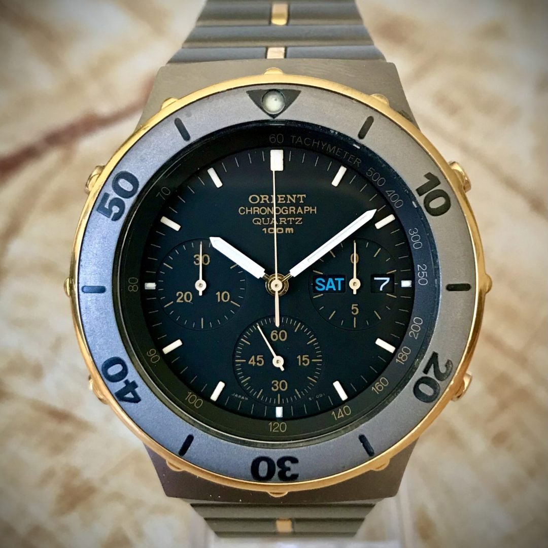 ORIENT (N.O.S) CHRONOGRAPH F. A. BANGLADESH, QUARTZ - TEMPPUS: