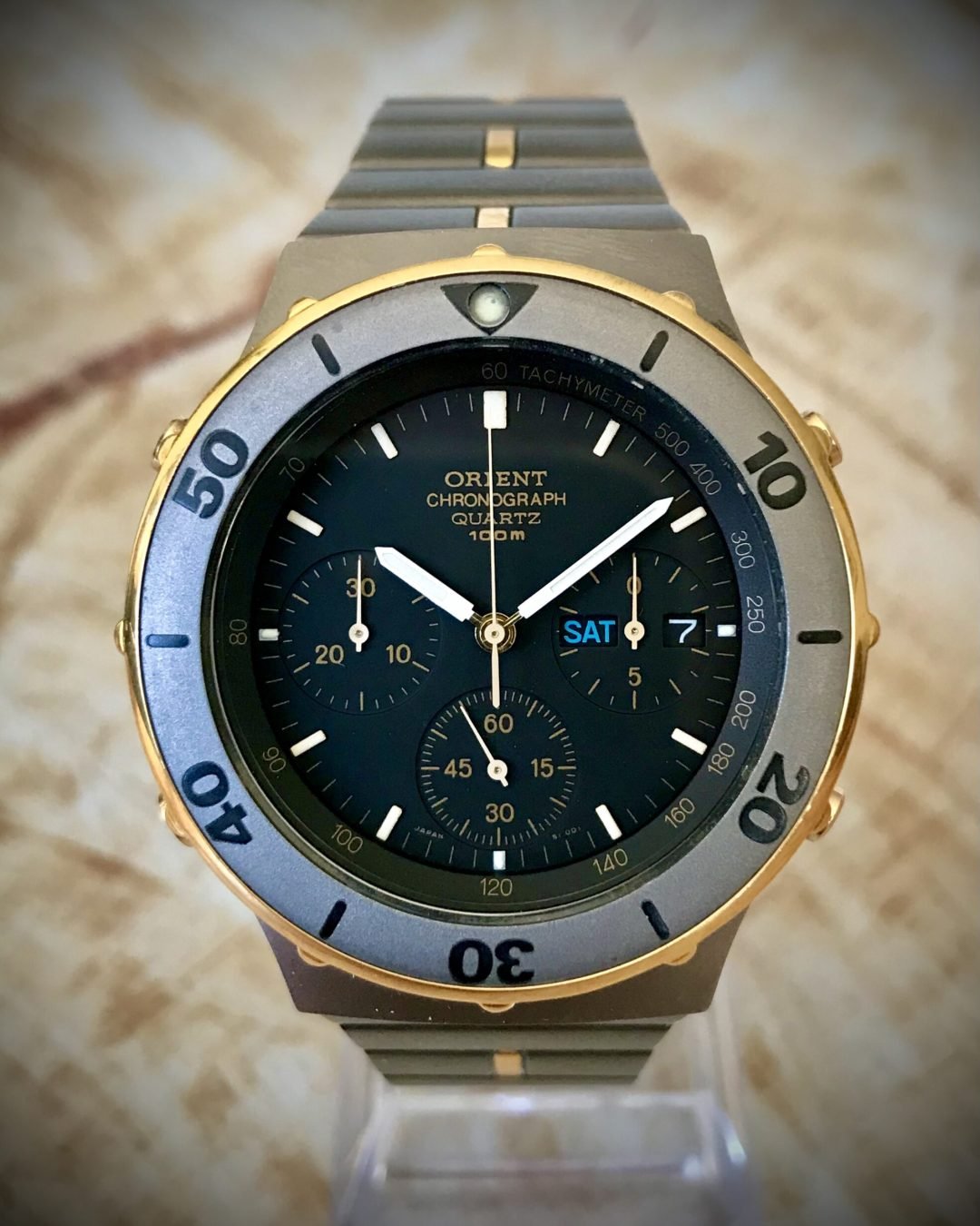 ORIENT (N.O.S) CHRONOGRAPH F. A. BANGLADESH, QUARTZ - TEMPPUS: