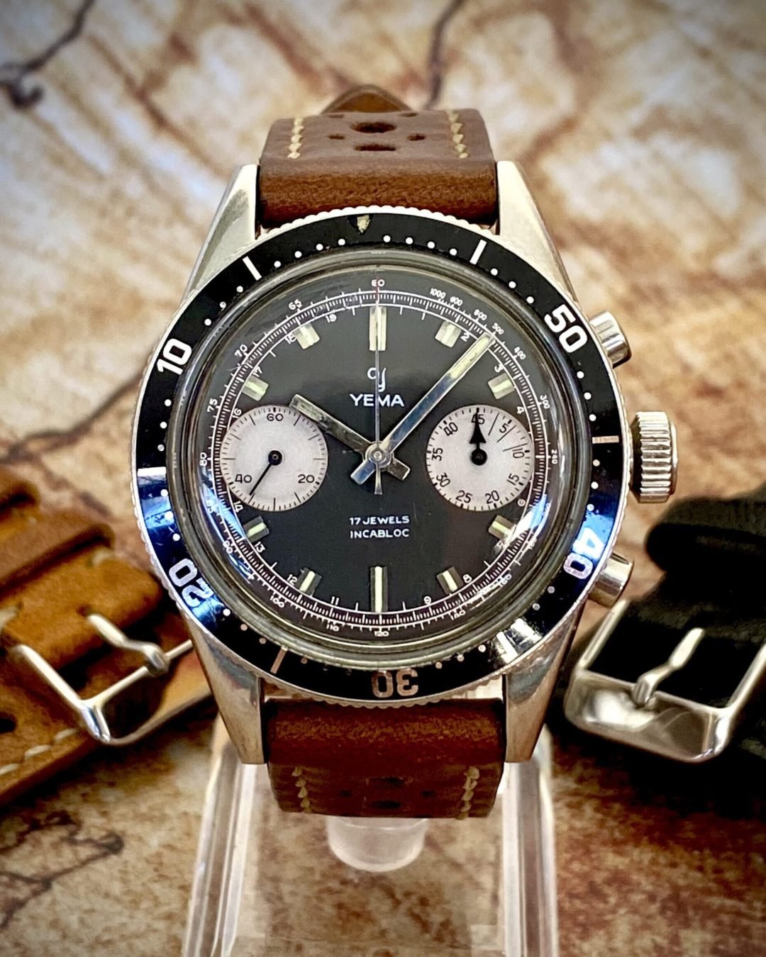 YEMA DAYTONA RALLYGRAF CRONO, VALJOUX 7730 - TEMPPUS: