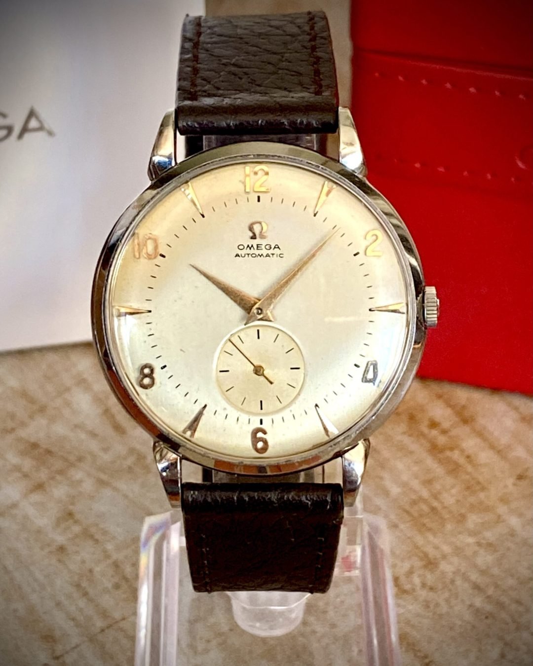OMEGA CAJA "JUMBO" AUTOMÁTICO "BÚMPER", AÑO 1954 - TEMPPUS:
